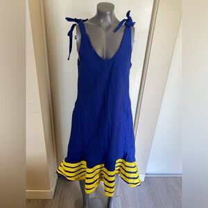 Sherelle made in china cotton/polyester blend midi flare dress…